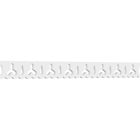 Ekena Millwork Holland Architectural Grade PVC Running Trim, 4"H x 5/8"P x 48"L RUNP04X0625X48HOL